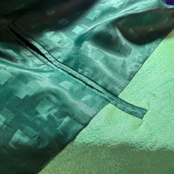 Vintage📌Gorgeous High-Quality Workmanship Plus Size Velvet Lady Jacket -Blazer - Picture 15 of 16